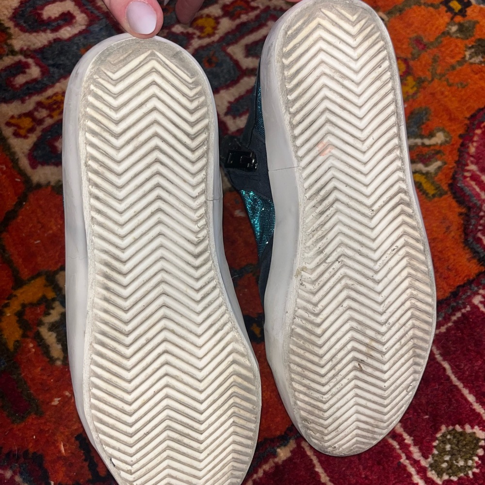 Zadig & Voltaire Black and Silver Glitter Sneakers - Picture 7 of 11